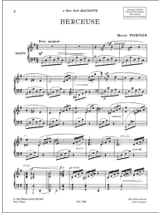 Berceuse - Harpe - Marcel Tournier - Partition - Harpe